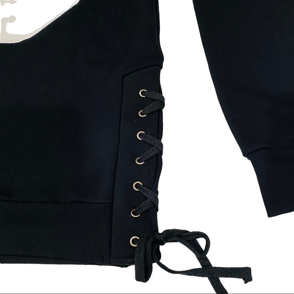 LAUREN MOSHI COLLECTION LIPS NEW WITH TAGS KNIT SWEATER LACE-UP SIDES SIZE SMALL - Picture 8 of 16